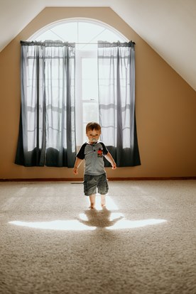 baby on carpet in San Francisco CA